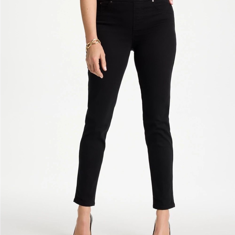 Chico's pull on black denim jeggings, 1.5R (10R)